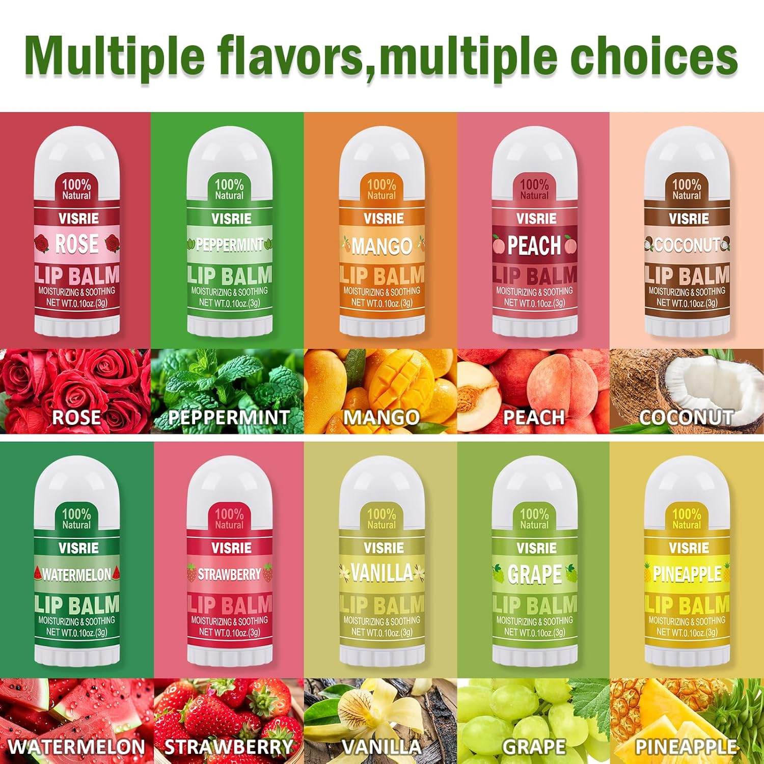 Mini Lip Balm 40 Count, Bulk with 1 Count (Pack of 40), clear