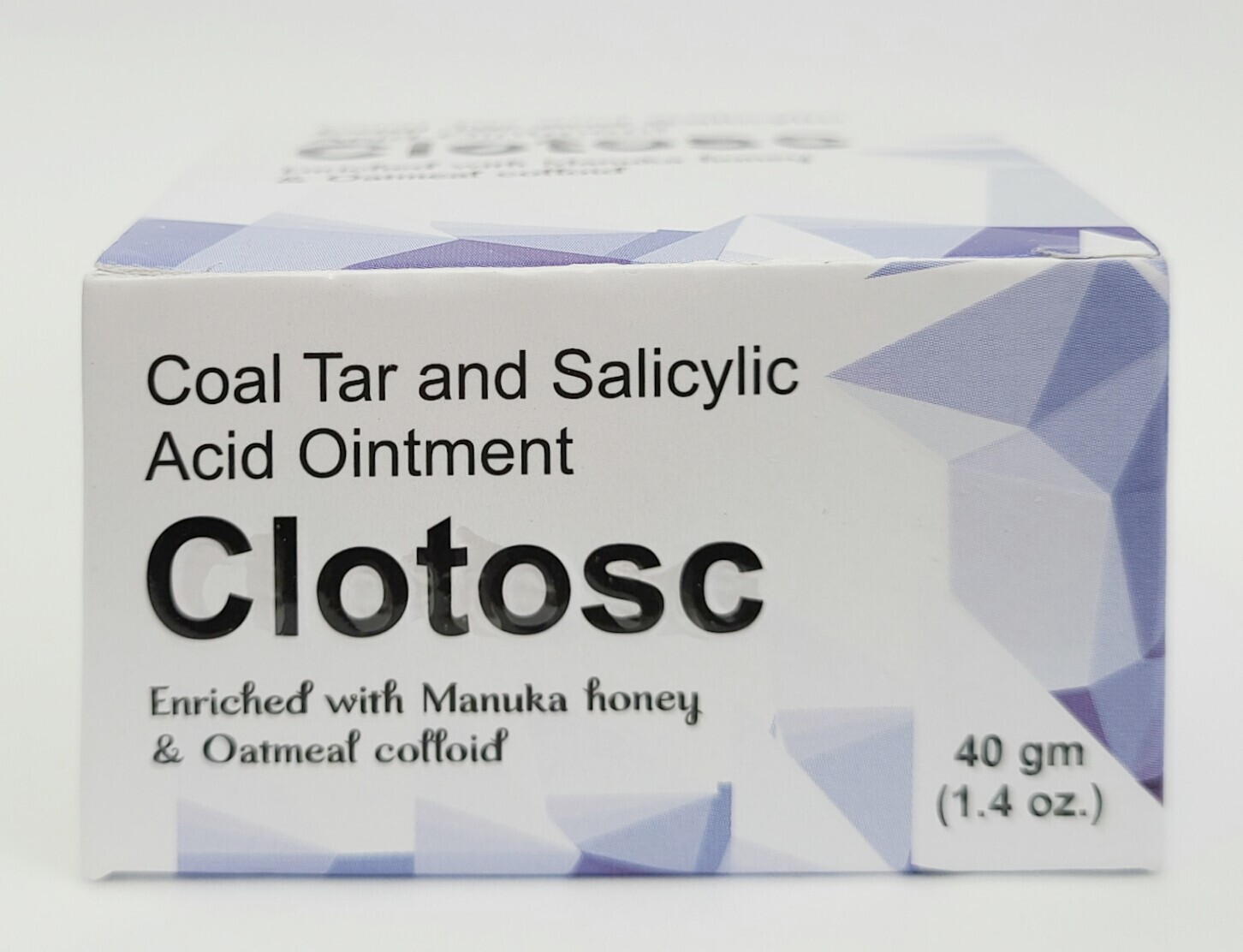 Clotosc Coal Tar & Salicylic Acid Ointment with Manuka Honey and Oatmeal extract