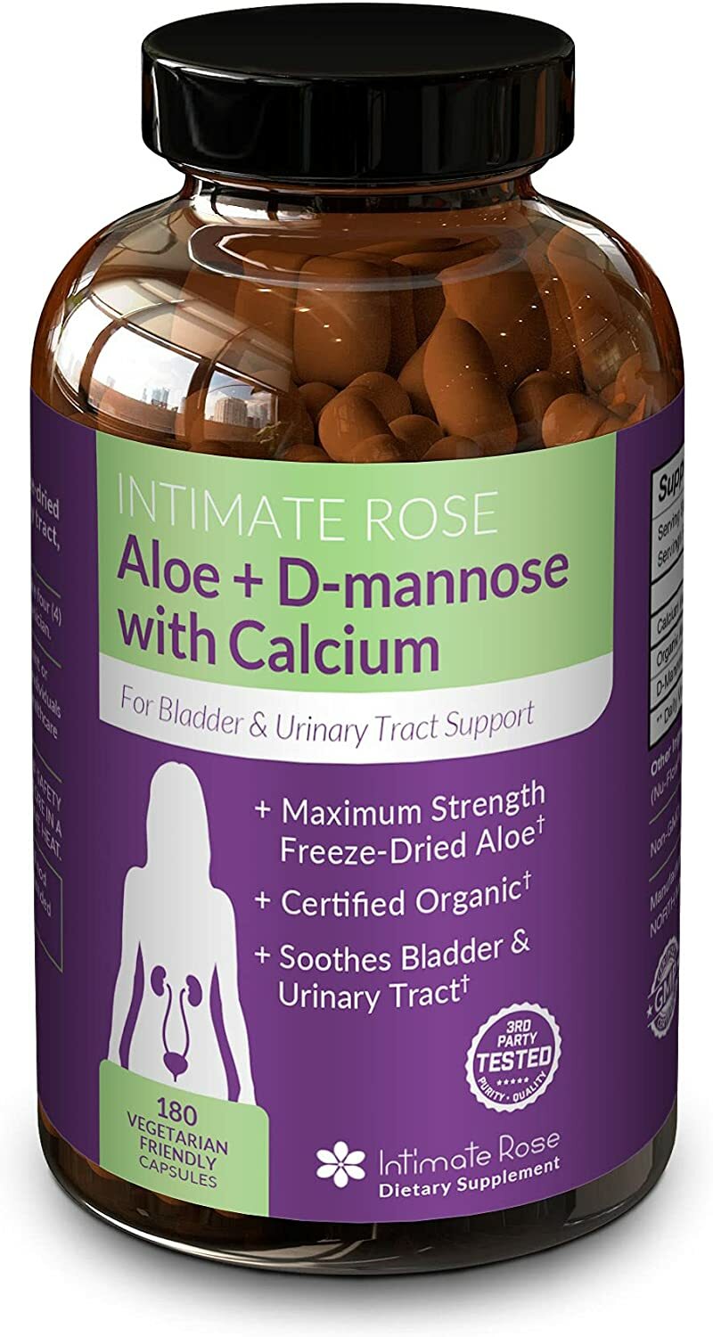 Freeze Dried Aloe Vera Supplement with Added D-Mannose & Calcium – Powerful 600m