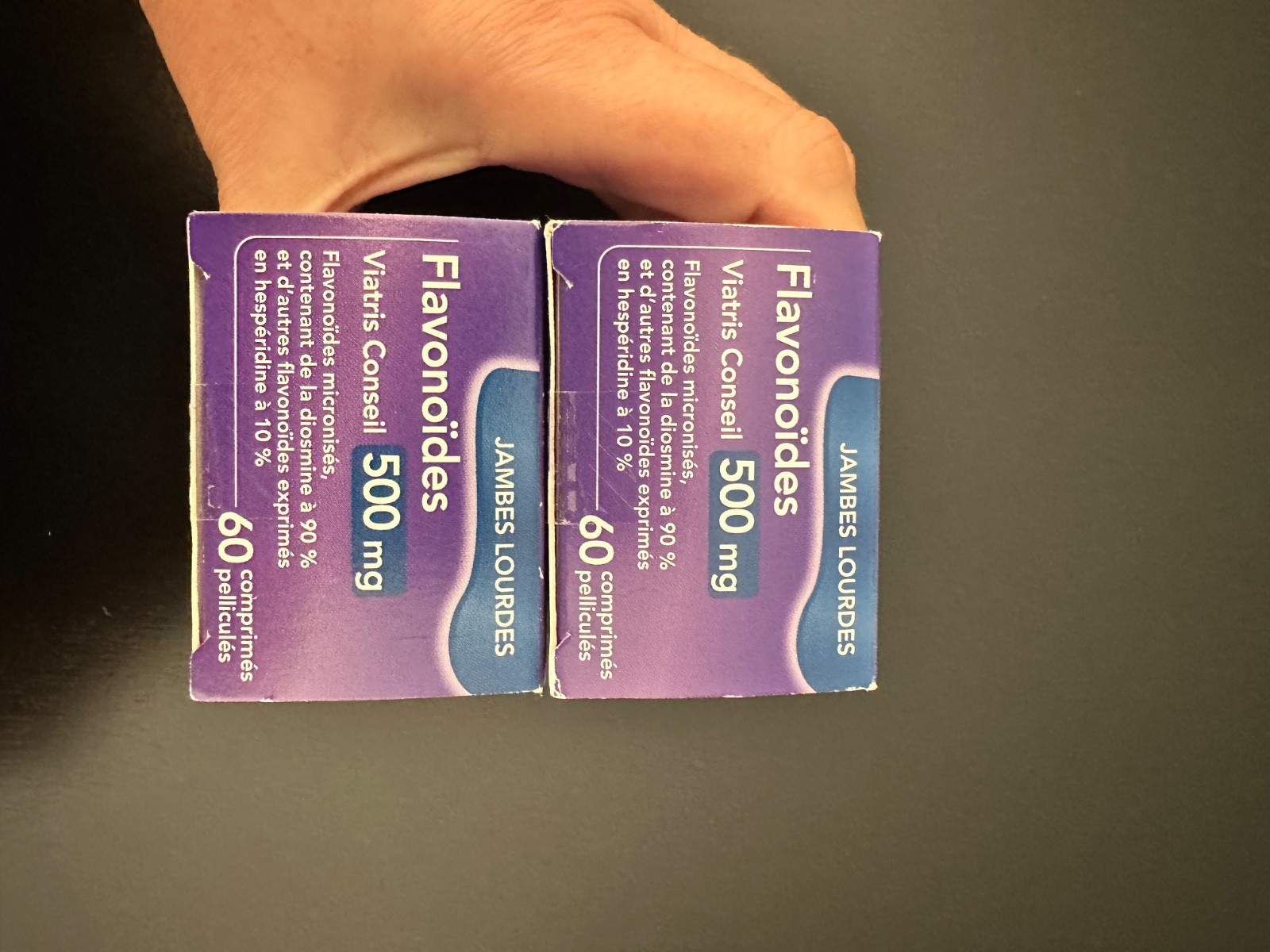 Viatris Conseil 500mg Flavonoids (2 Boxes – 120) generic Daflon for Vein Support