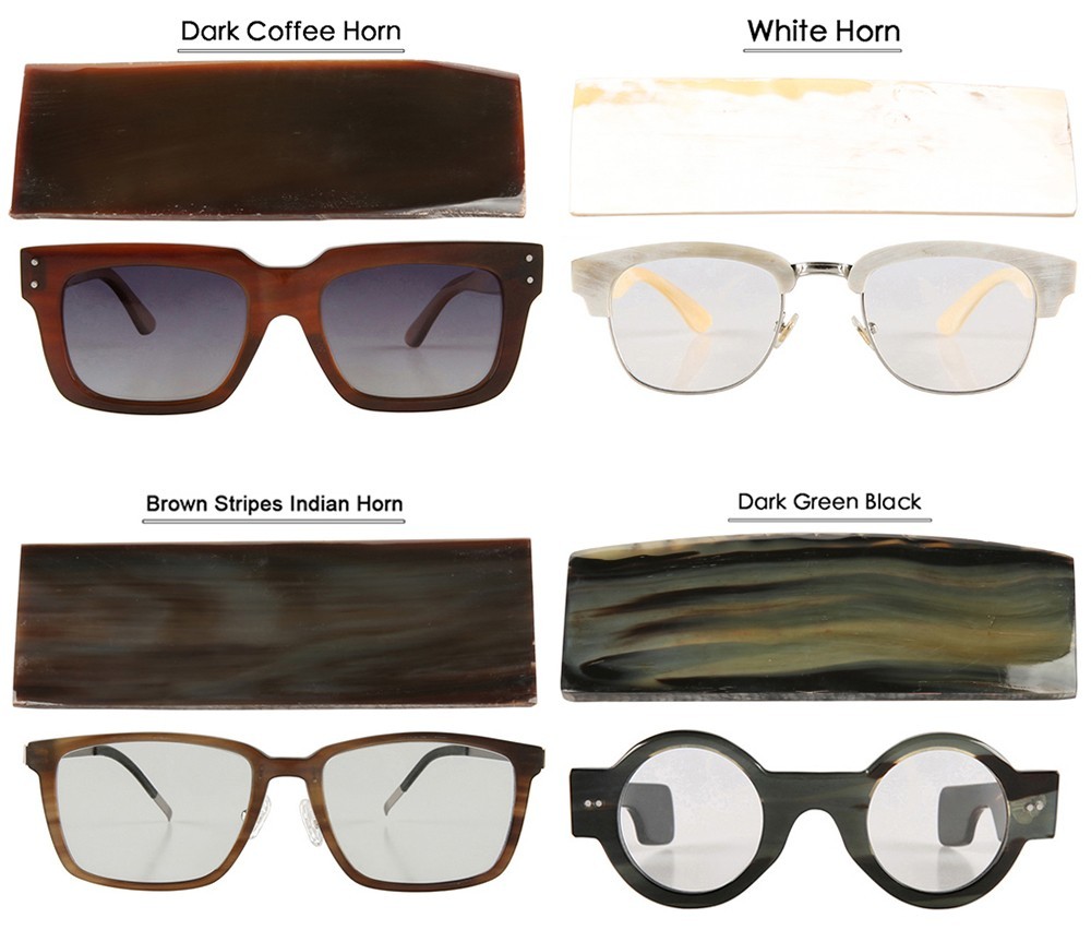 Man Eyeglass Frames Retro Irregular Thick Handmade Buffalo Horn Glasses Frame
