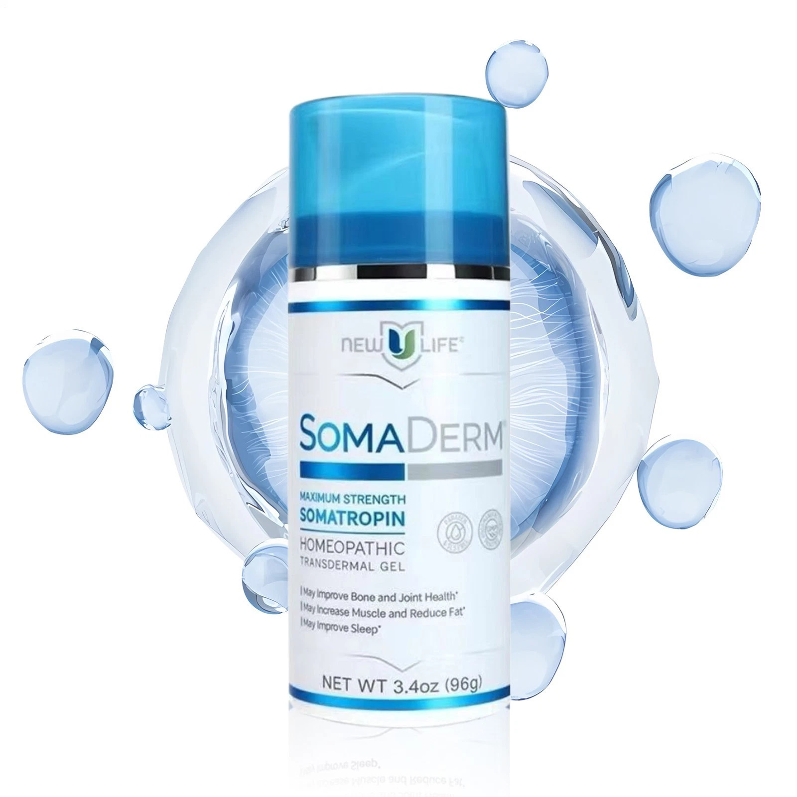 New Life Soma Gel 3.4Oz Brand New Sealed for Sleep Muscle Relaxation Wrist Under