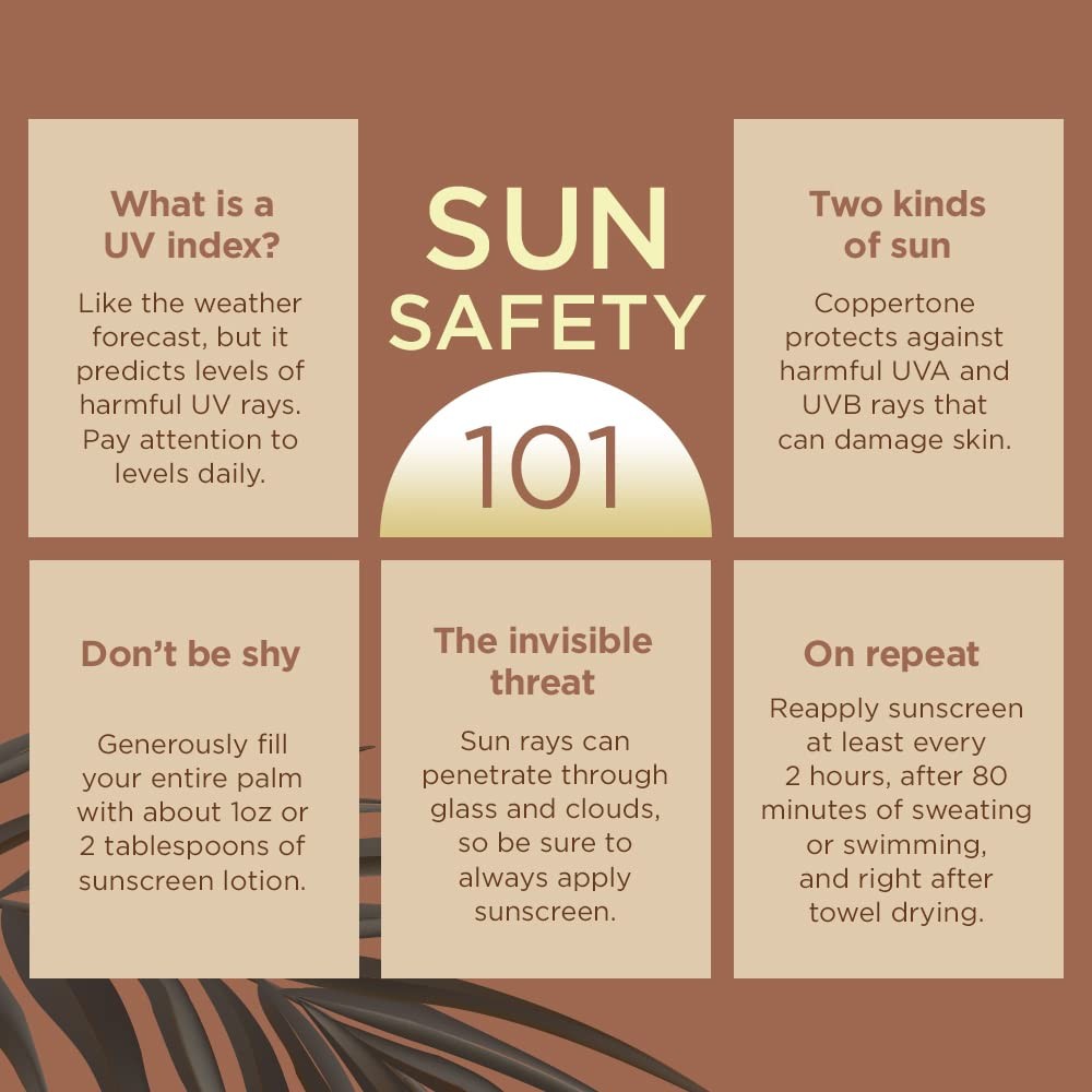 Coppertone Sunscreen Tanning Lotion SPF 8, 8 Fl Oz (Pack of 2), Brown