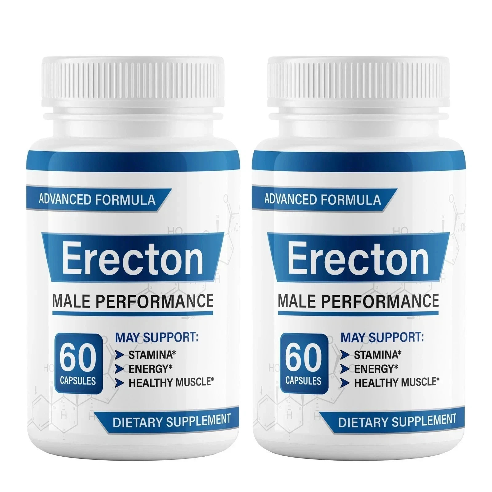 (2 Pack) Erecton Pills for Men Fast Acting Premium Male Enhancement Supplement