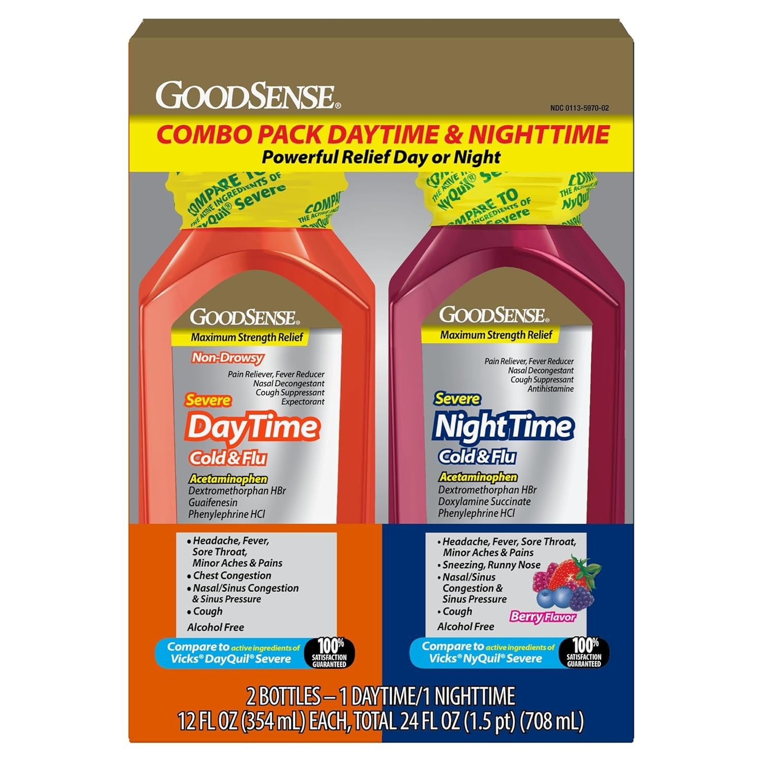 Max Strength Cold & Flu Relief Pack – Day & Night Formula
