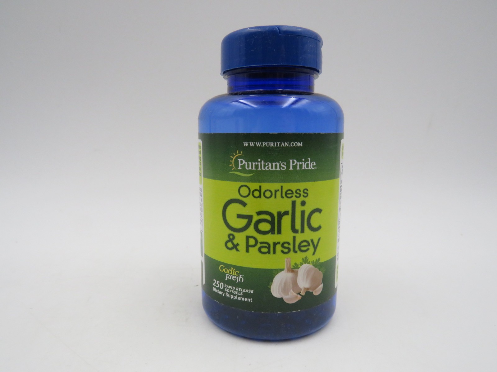 Puritan’s Pride Odorless Garlic & Parsley 500mg/100mg-250 Rapid Release Softgels