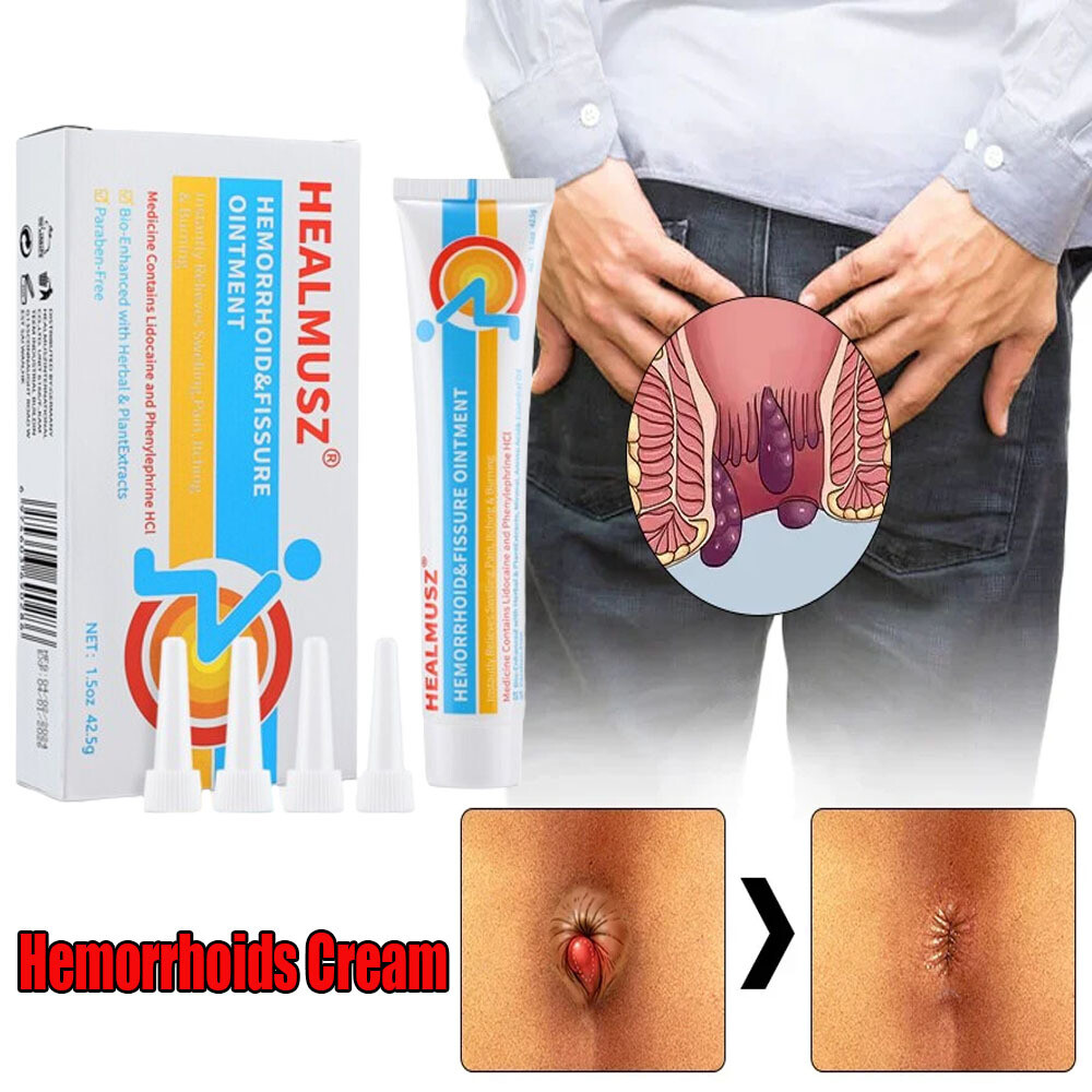 HEALMUSZ Hemorrhoid Cream, Hemorrhoid Treatment, Hemorrhoid & Fissure Ointment