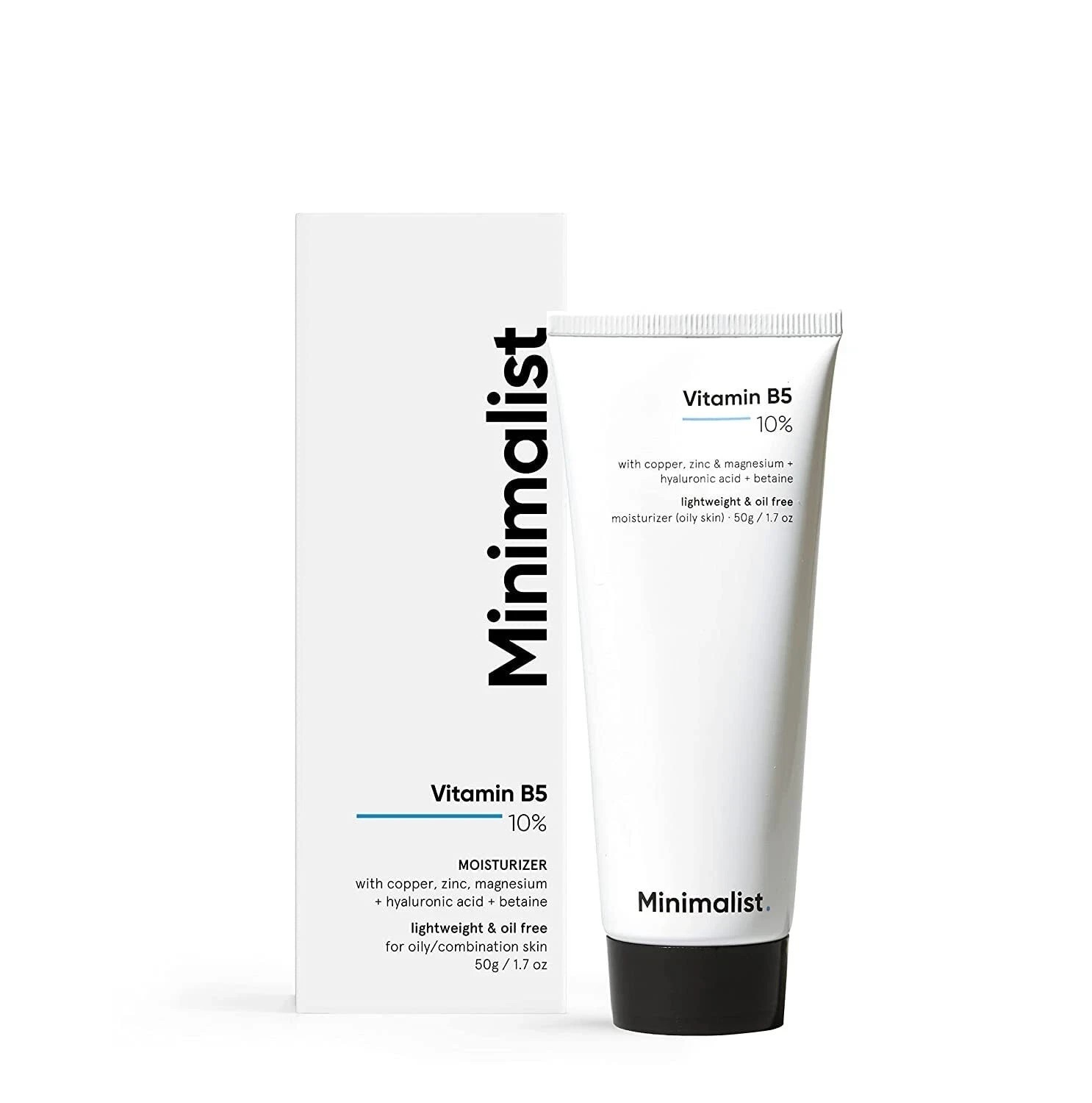Minimalist 10% Vitamin B5 Gel Face Moisturiser For Oily Skin Unisex 50gm