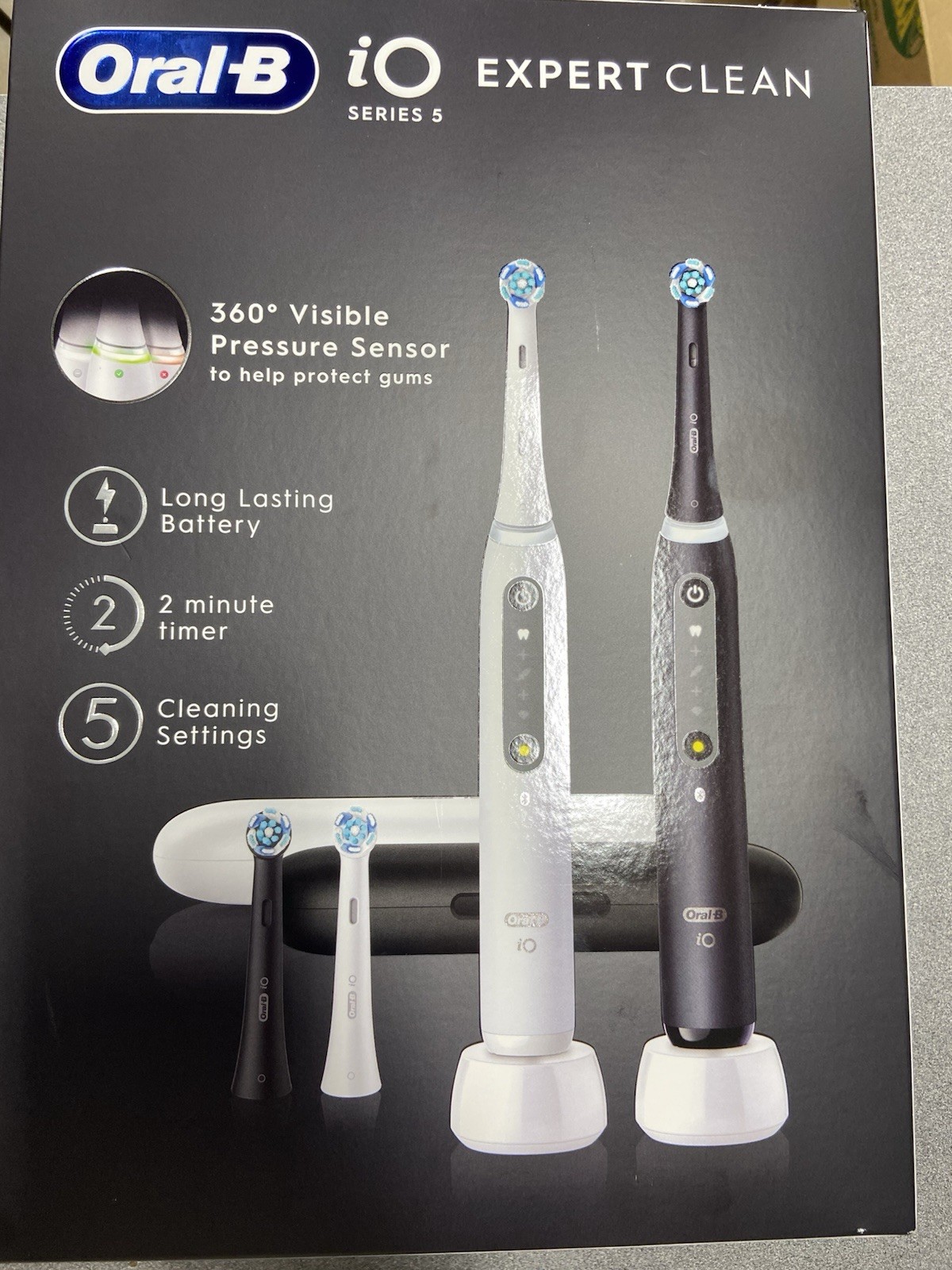 ORAL-B IO SERIES 5 EXPERT CLEAN RECHARGEABLE TOOTHBRUSH 2 PACK – NEW