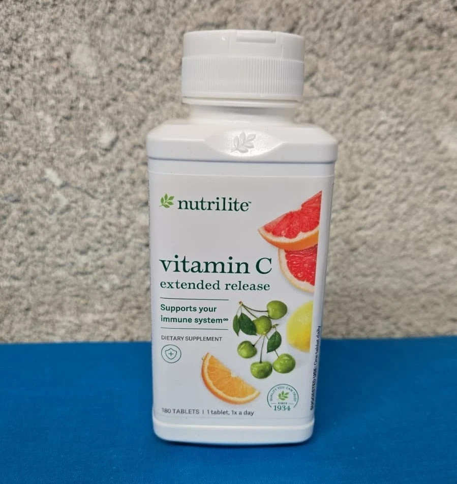 Amway Nutrilite Vitamin C Extended Release 180 Tablets Exp 6/2027 – New/Sealed!