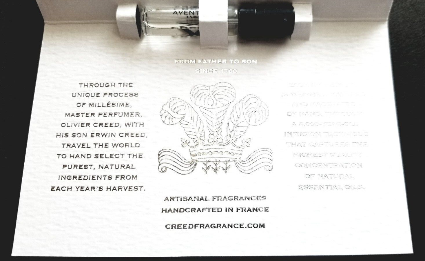 MINI-AVENTUS BY CREED-EDP-SPRAY- O.O7 OZ-2 ML-AUTHENTIC-MADE IN FRANCE