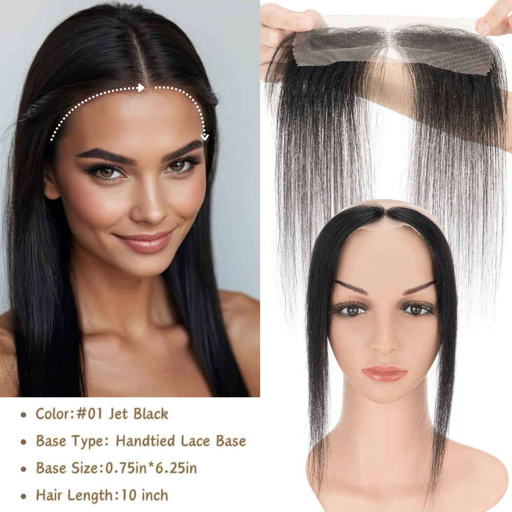 CLEARANCE Women FULL Lace Hairline Topper Toupee Frontal Hairpiece 8A Human Hair
