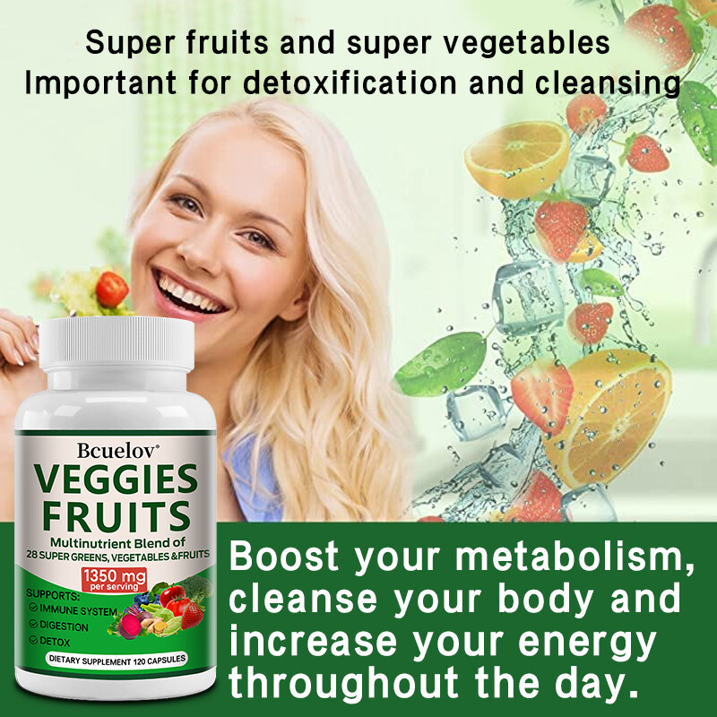 Fruit and Vegetable Supplements – 28 Superfood Fruit and Vegetable Vitamins