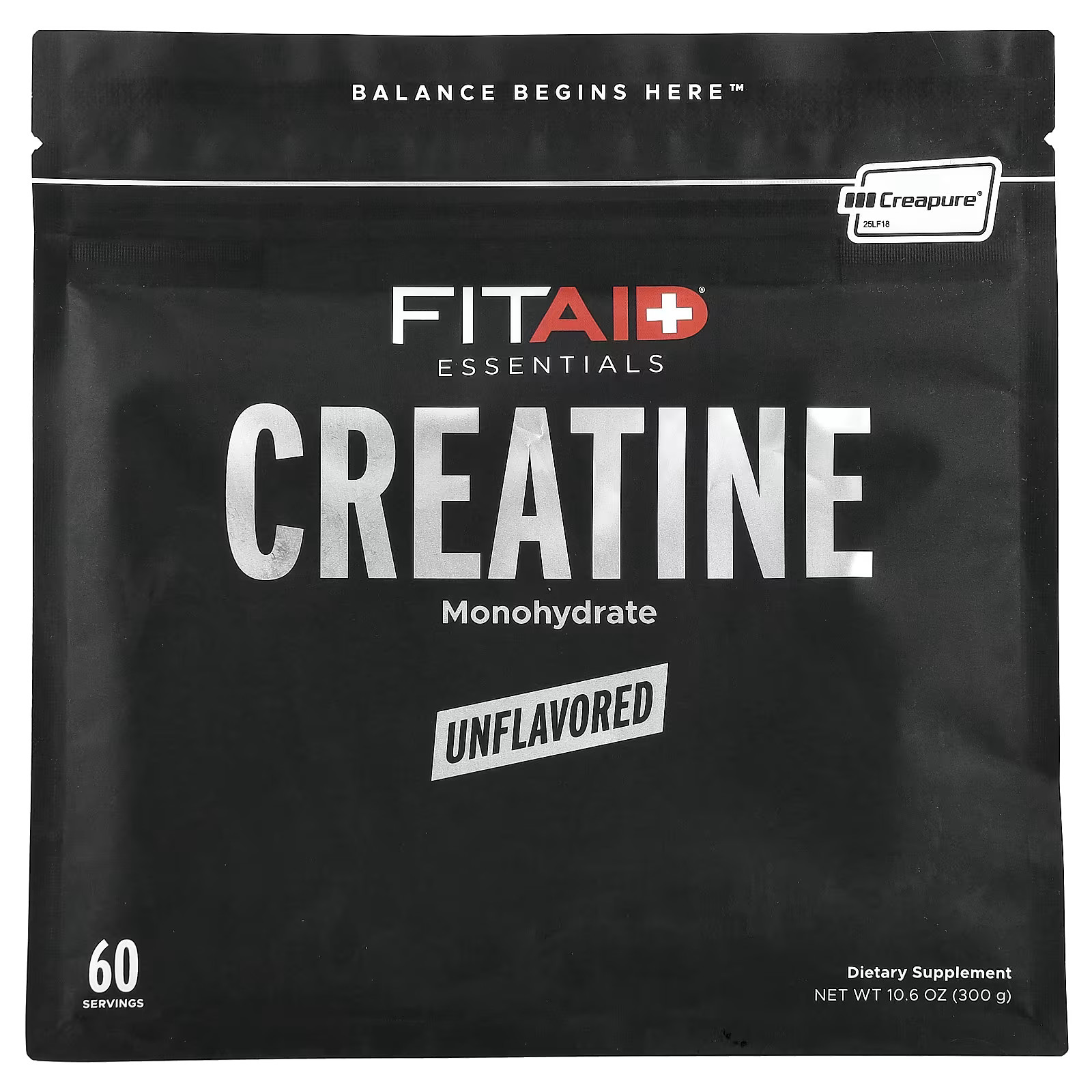 2 X FITAID, Essentials, Creatine Monohydrate, Unflavored, 10.6 oz (300 g)