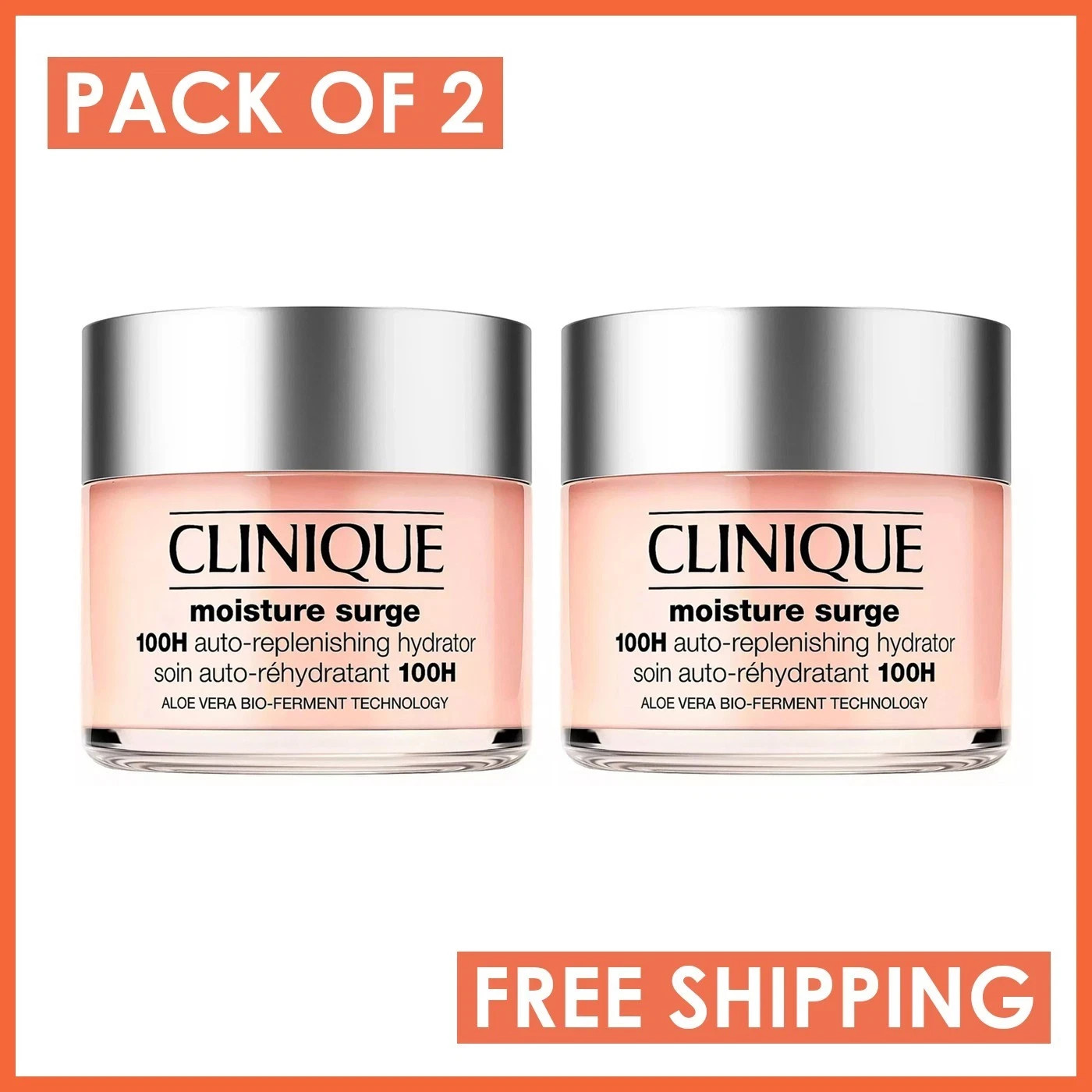 Clinique Moisture Surge 100H Auto-Replenishing Hydrator 125ml 4.2oz – 2 Pack
