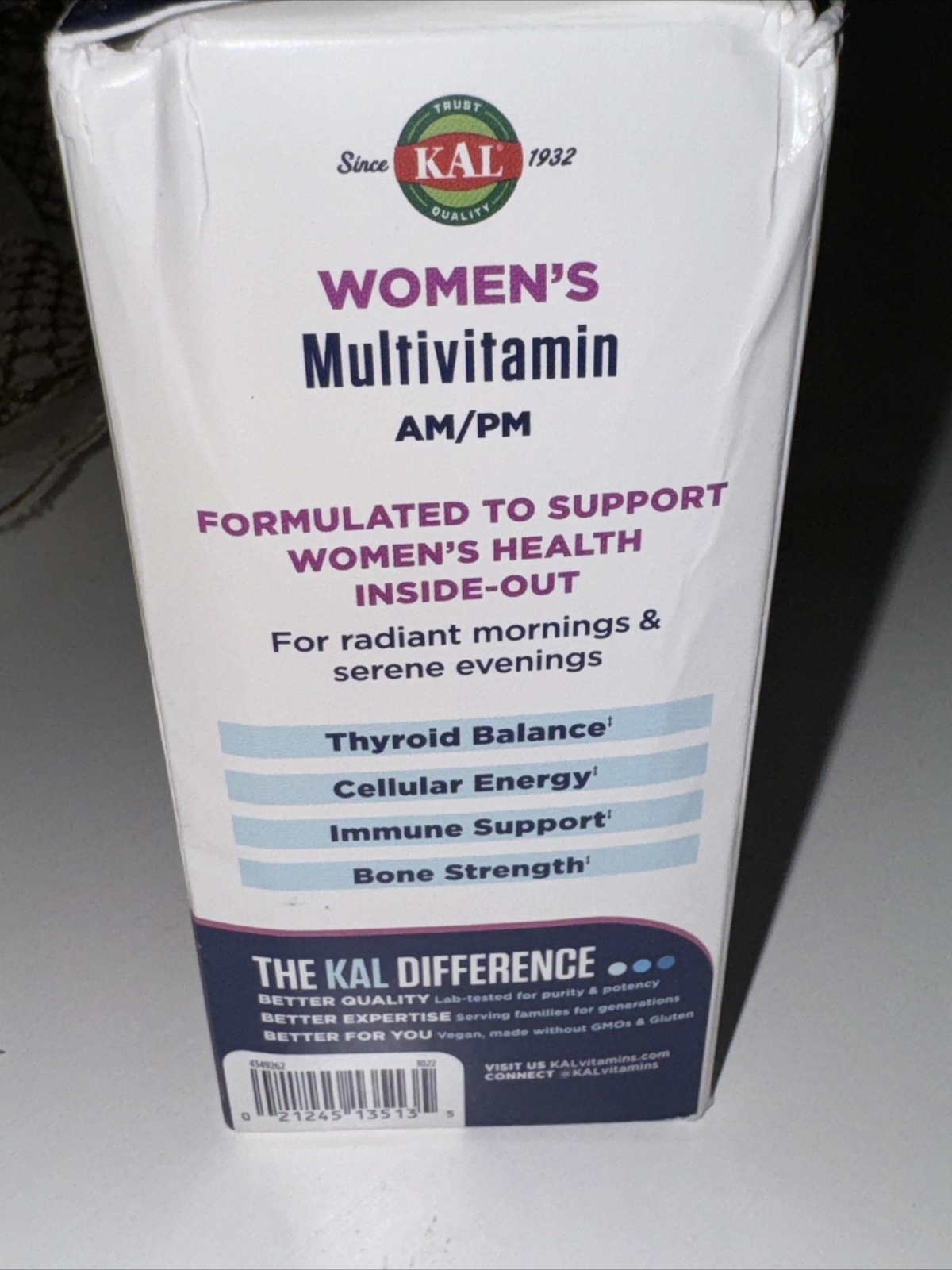 Kal MultiVitamin AM/PM Womwn’s 2×60 Capsule💞💯