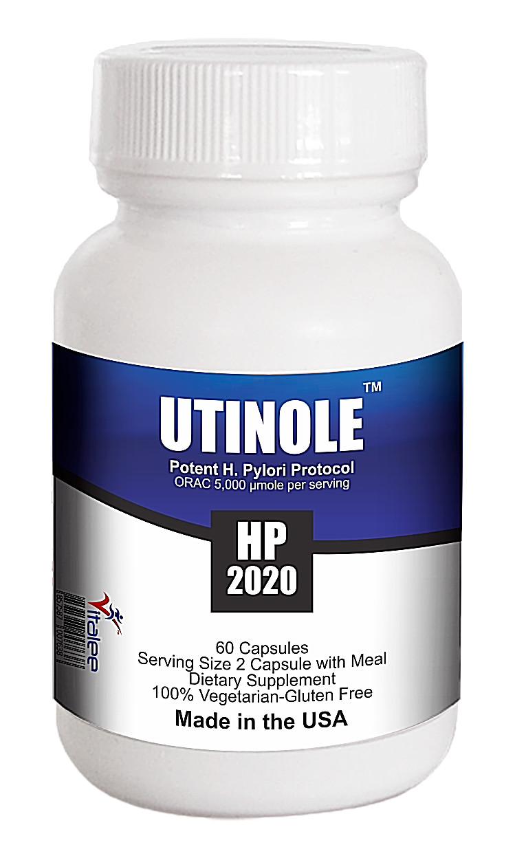 Utinole HP 2020- Potent Helicobacter Pylori Supplement ( 60ct)