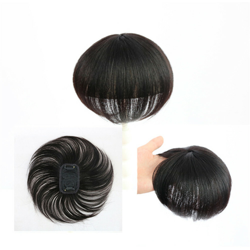 Short Straight Clip in Top Hairpiece 100% Human Hair Toppers for Women Thin Hair