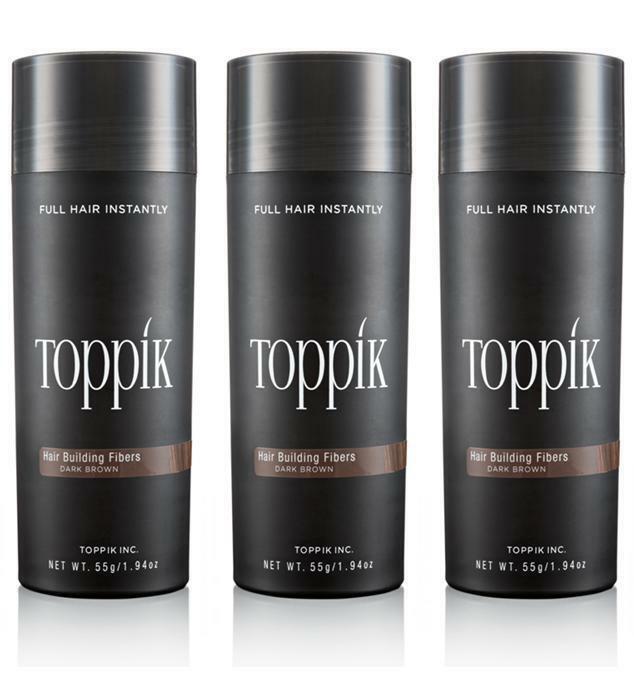 3 x TOPPIK 55 (g). Hair Fibers – thickener loss concealer Microhairs