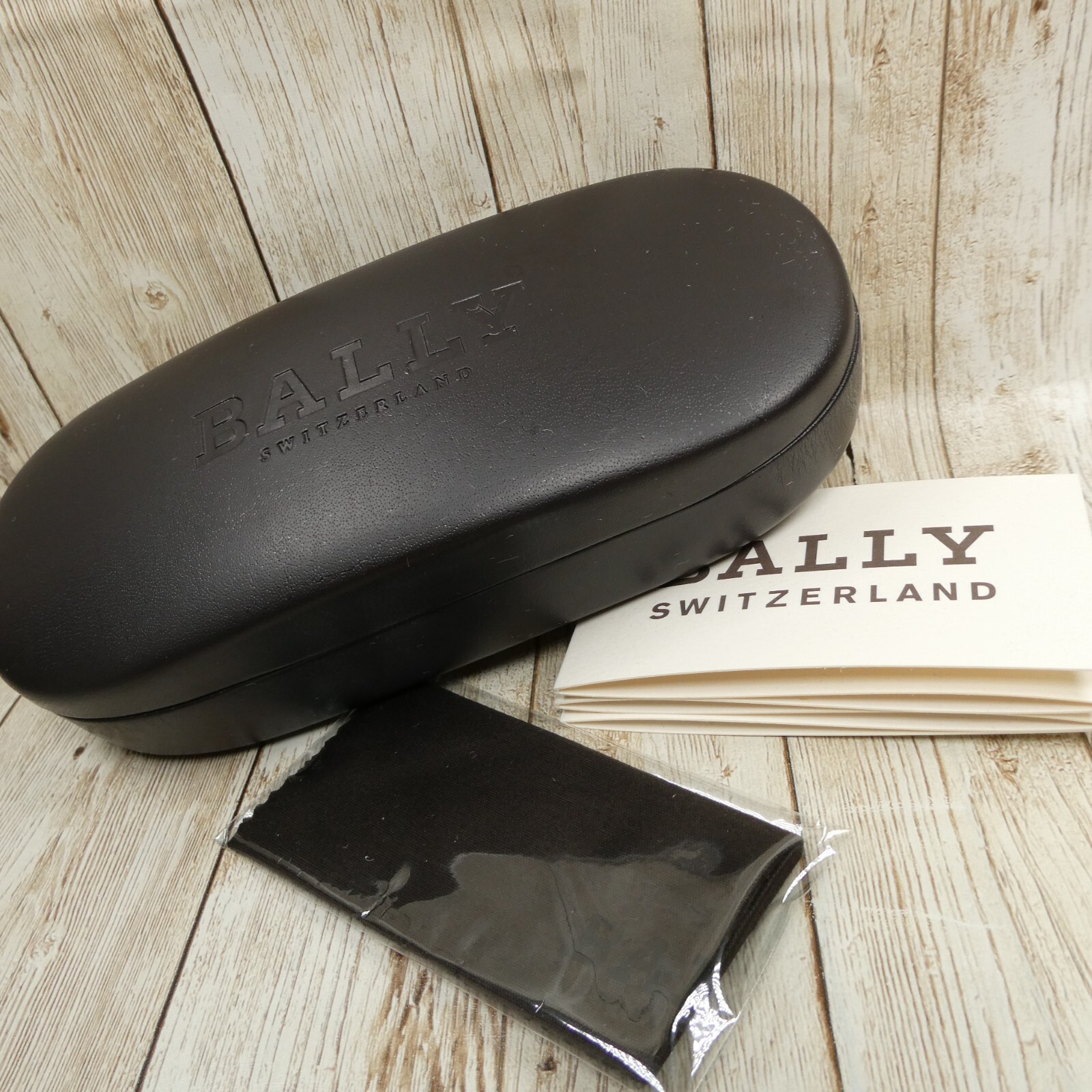 Bally Switzerland Dark Brown Eyeglass Sunglass Clamshell Hard CASE ONLY w/Cloth