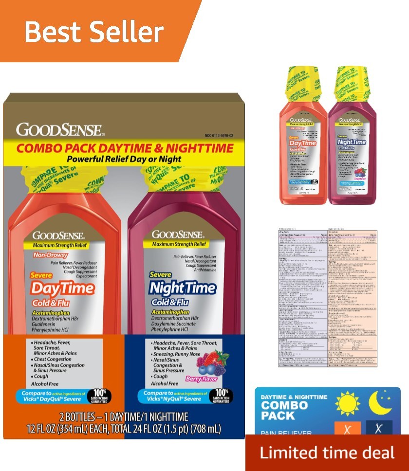 Max Strength Cold & Flu Relief Pack – Day & Night Formula