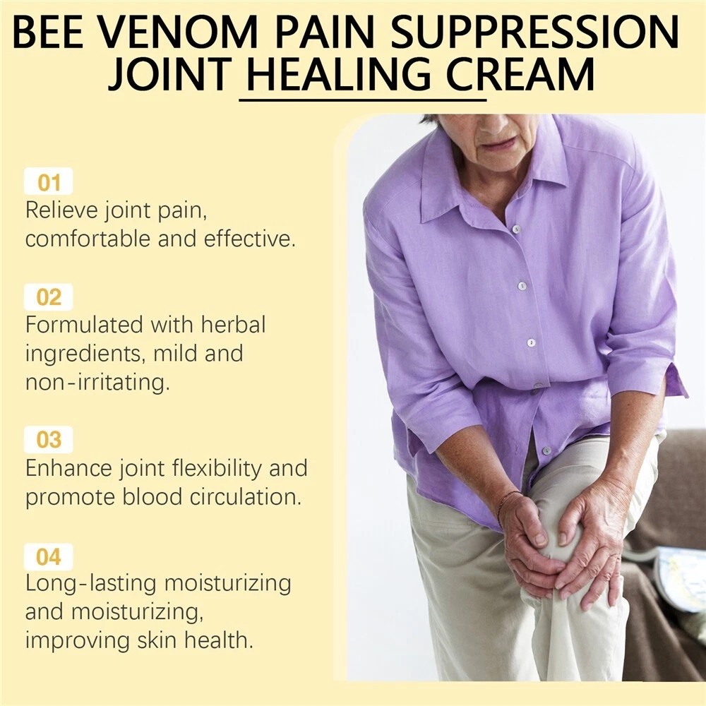5PC Bee-Venom Pain-Cream for Joint-Bone Healing-Arthritis Pain Relief Care Cream
