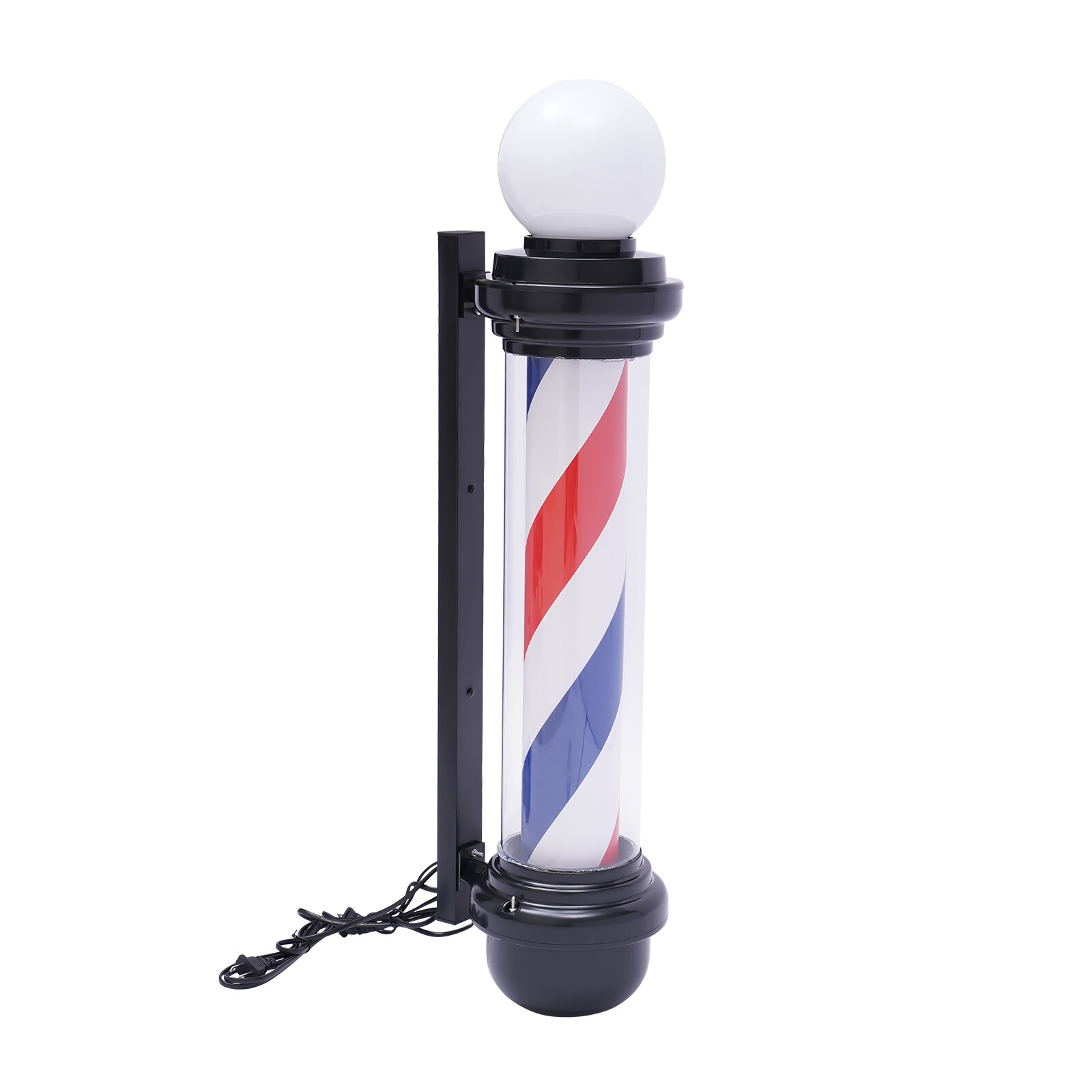 Barber Shop Pole Light Rotating LED Stripes Hair Salon Open Sign Outdoor/Indoor