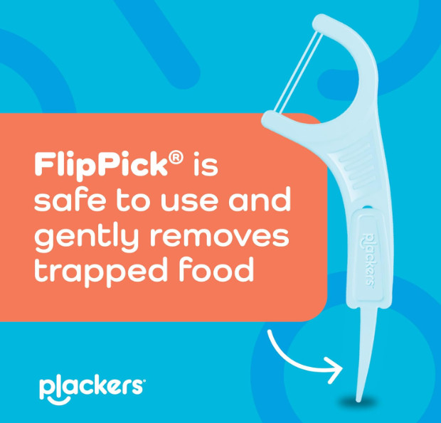 Plackers® Twin Line® Floss Picks with Tuffloss® Fiber & FlipPick®, Intense Mint,