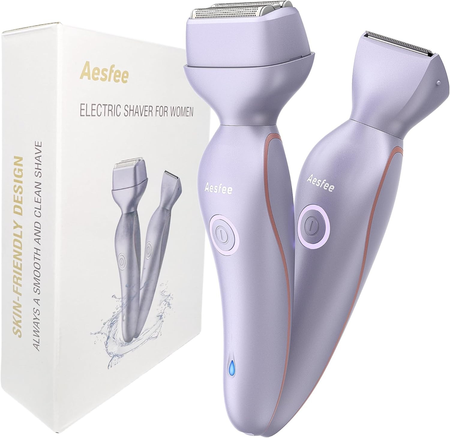 Electric Razors for Women Face Full Body, 2-in-1 Bikini Trimmer and Shavers for