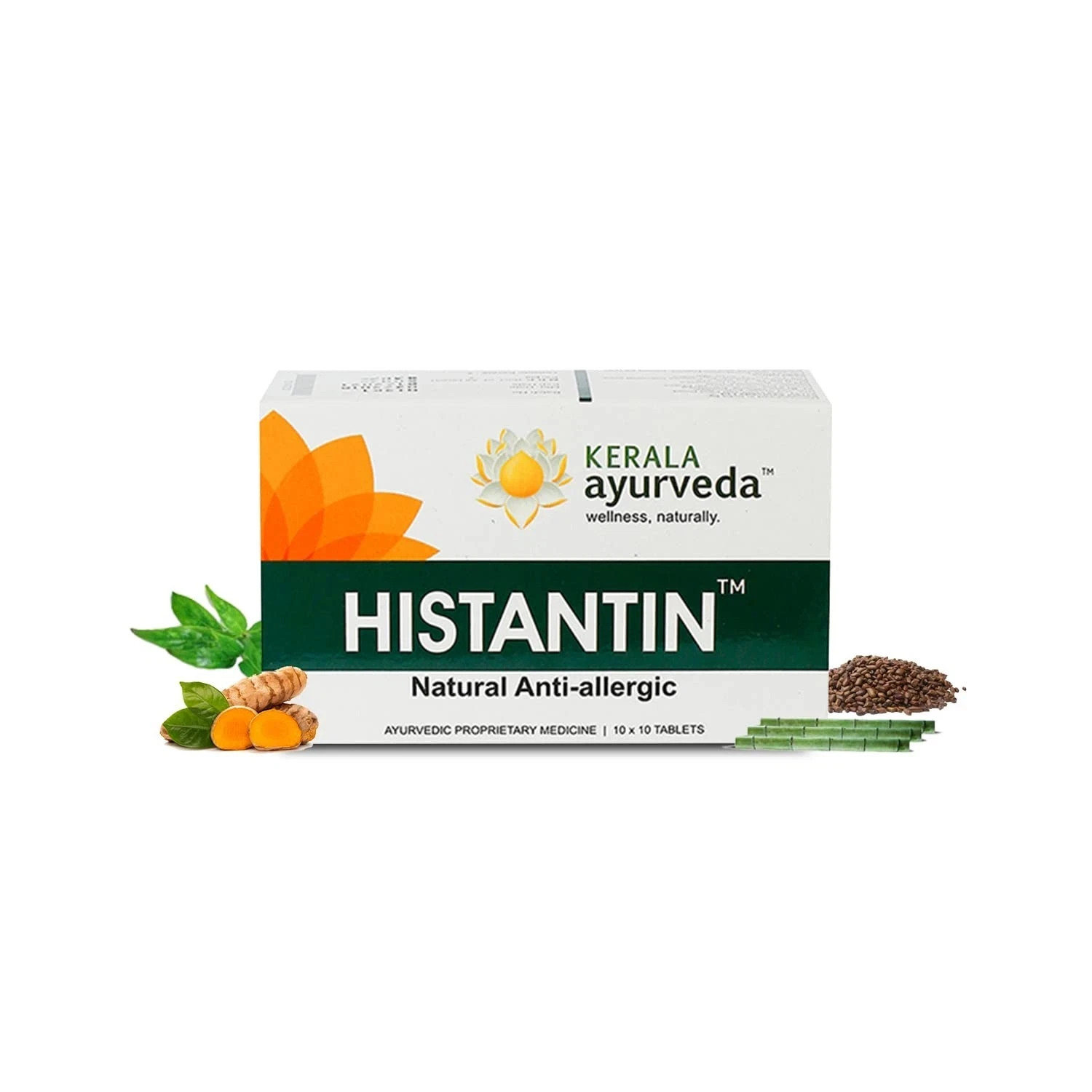 Kerala Ayurveda Histantin | Ayurvedic Allergy Relief Cold Cough Sneezing 100 Tab