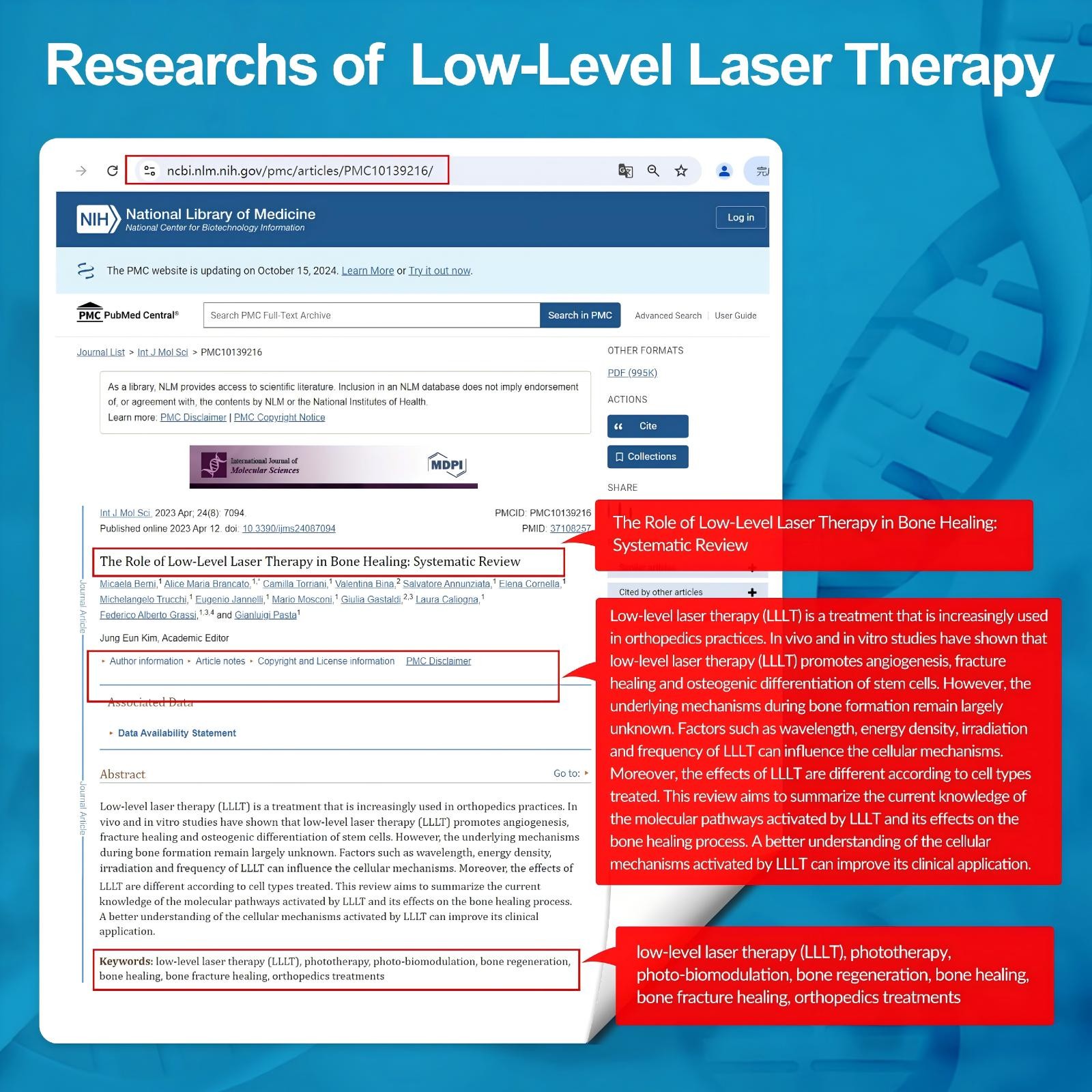 25W Super Pulsed Laser Therapy 905nm 808nm 660nm LLLT Device for Pain Relief