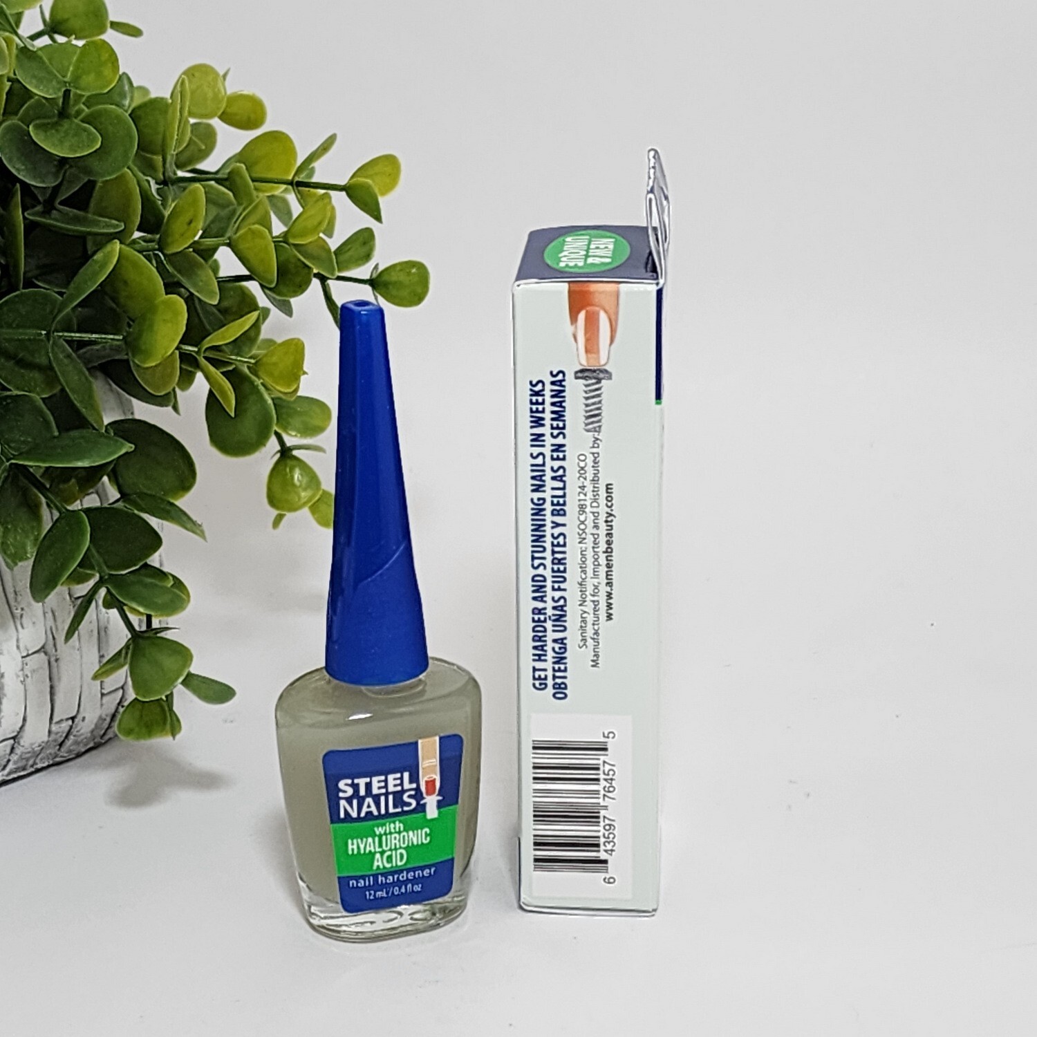 Steel Nails With Hyaluronic Acid Nail Hardener No More Brittle 12 mL / 0.4 fl oz