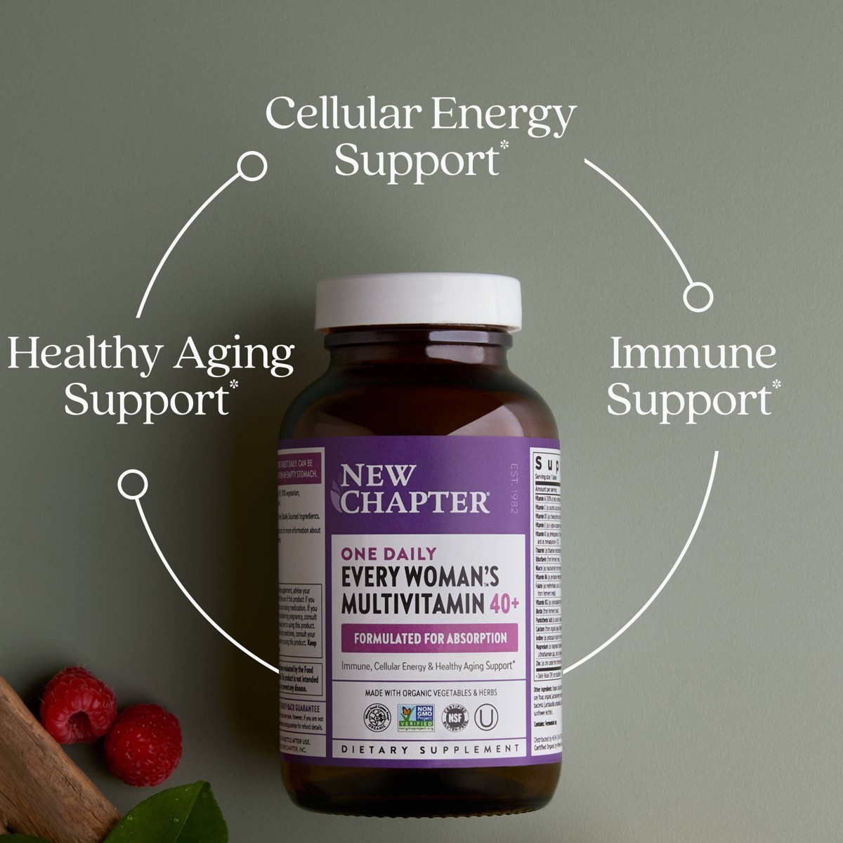 New Chapter Women’s Multivitamin 40+, extra B6 & B12, Biotin for Hai 30ct