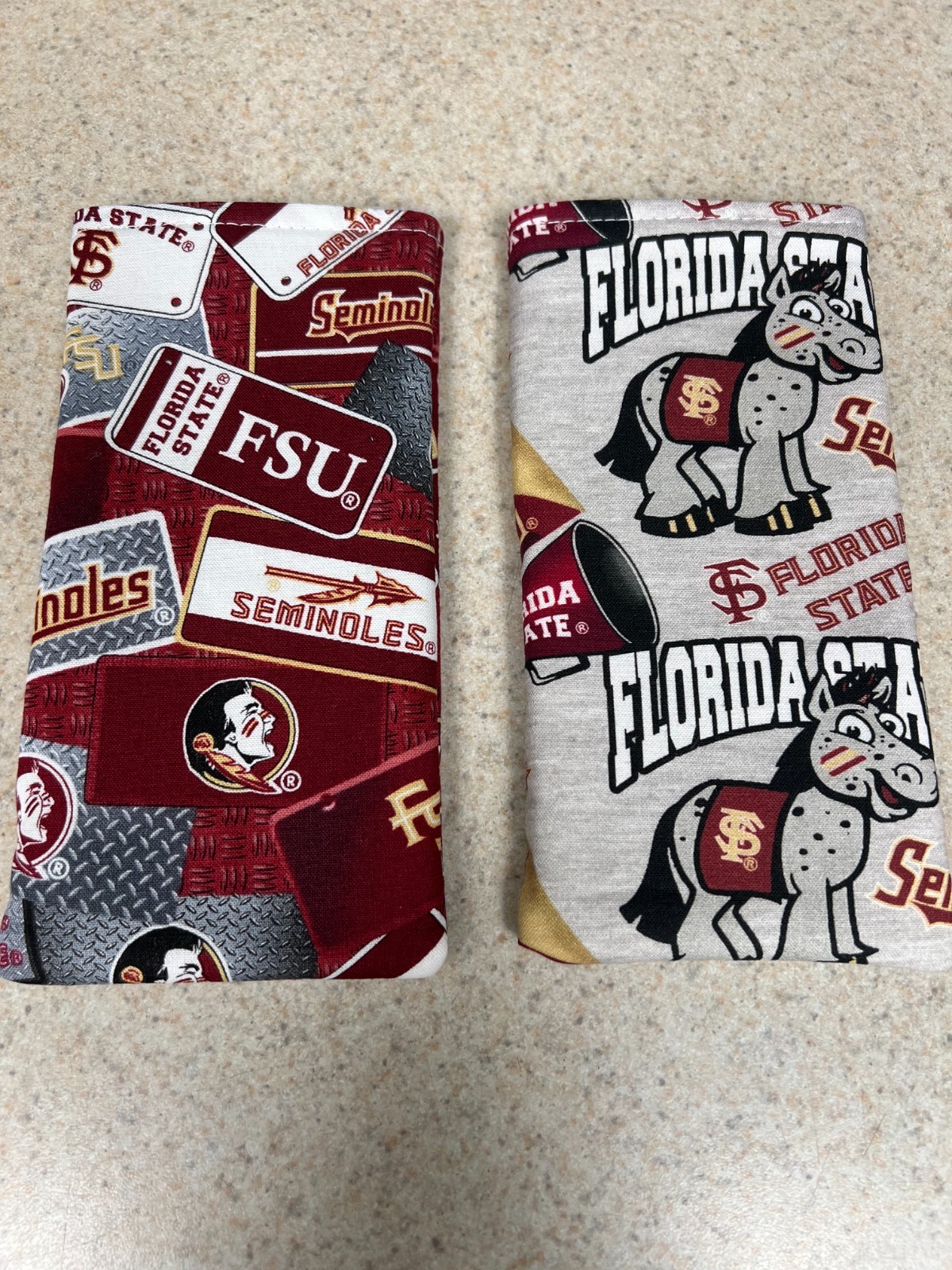Eyeglass / Sunglass Fabric Case – Set of 2 – Florida State Seminoles – Free Ship