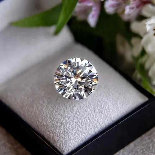 Loose 10.00 Ct Round Cut Natural D Color Lab Grown CVD Diamond VVS1 Certified