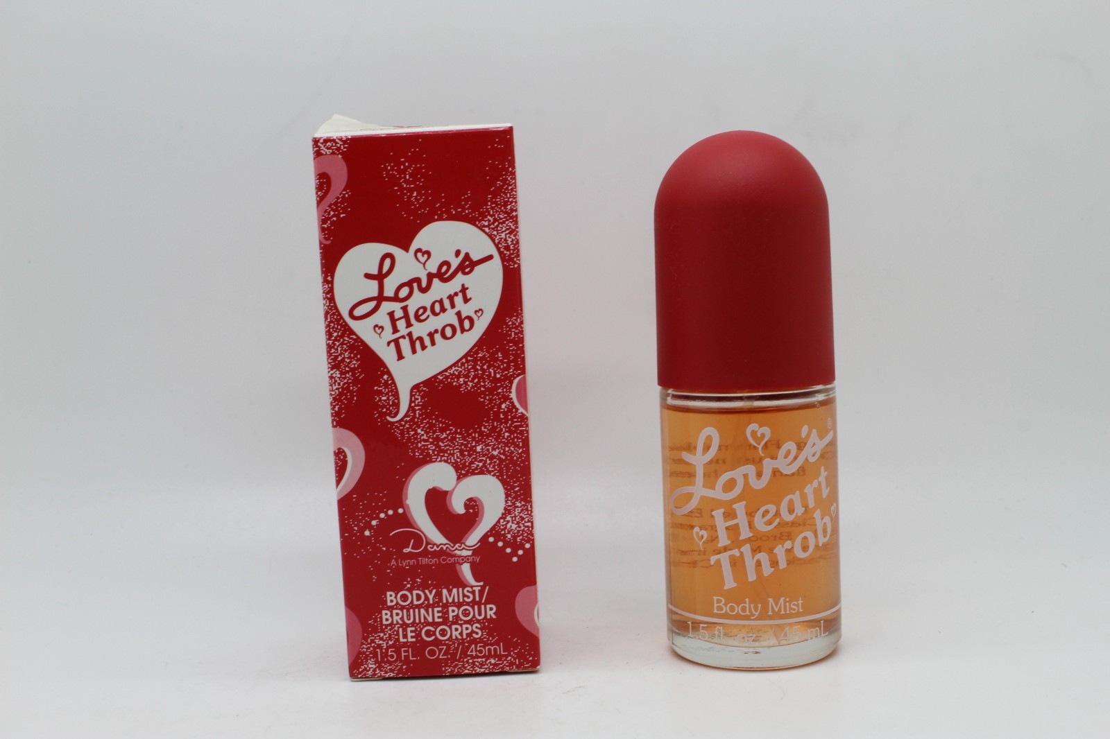 LOVES HEART THROB by Dana 1.5 oz (45 ml) body mist spray women