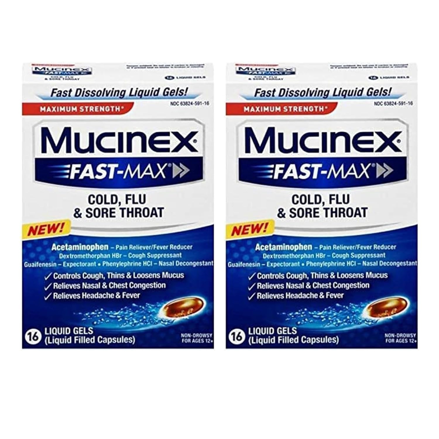 Fast-Max Max Strength Cold Flu Relief Pack