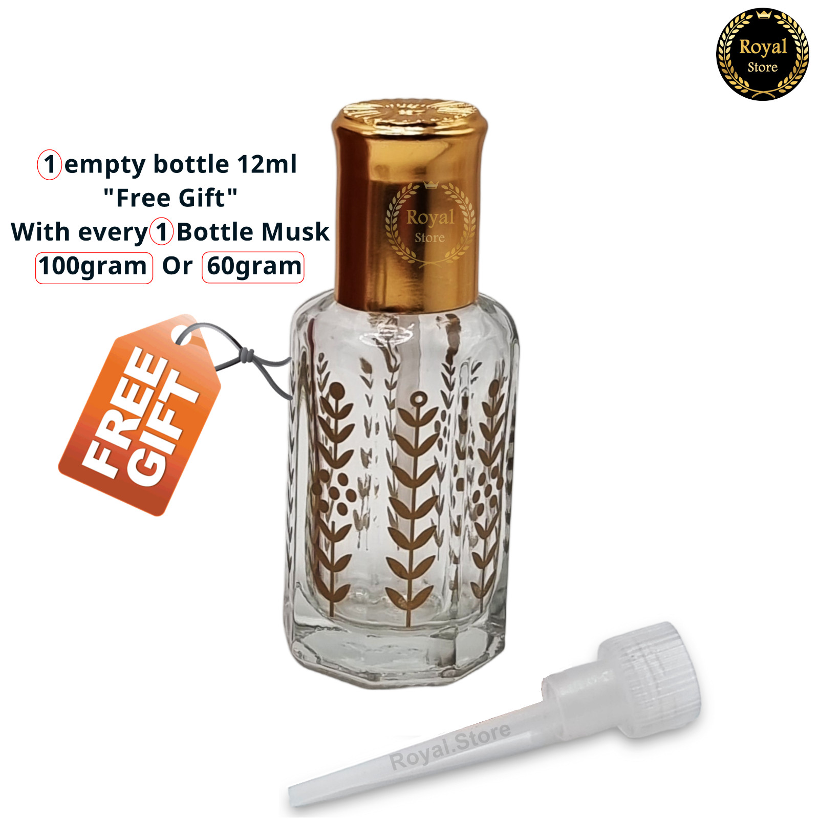 Arabian Perfume Musk Oil Tahara White Powder Black Vanilla 100g-60g-12ml مسك