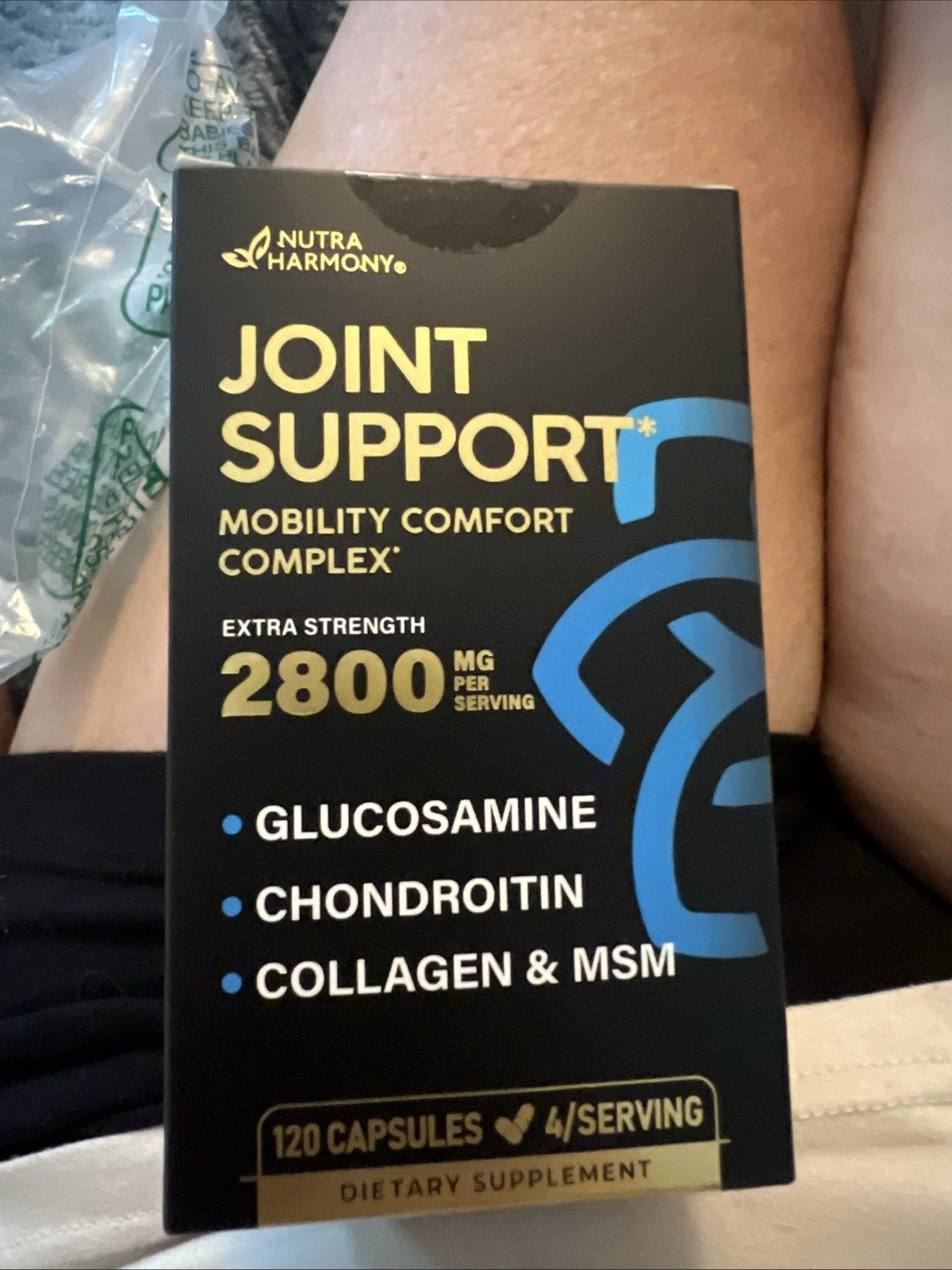 Glucosamine Chondrointin Collagen MSM *Sealed 2800mg #120 capsules Nutra Harmony
