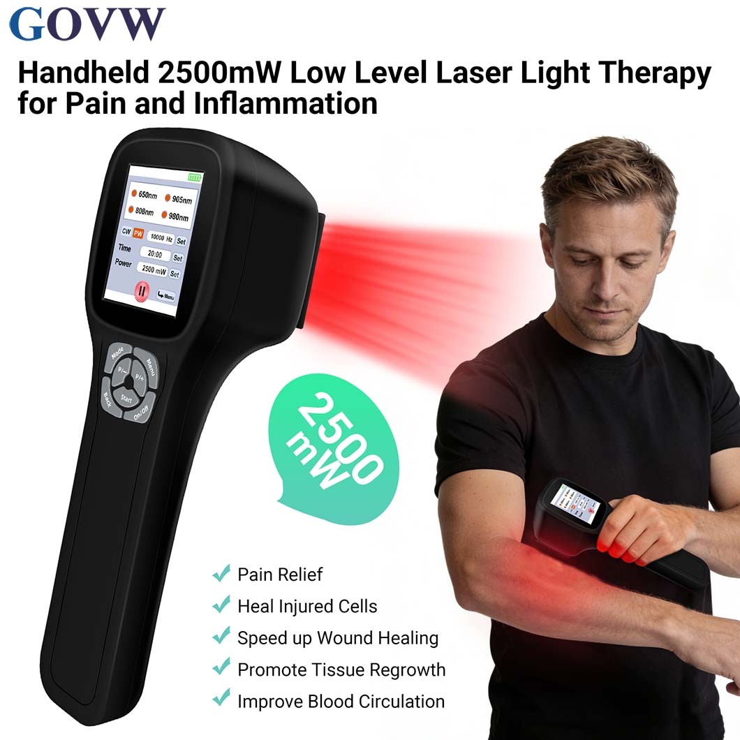 Portable Cold Laser Therapy Device 3400mAh Rechargeable for Home & Clinic Use