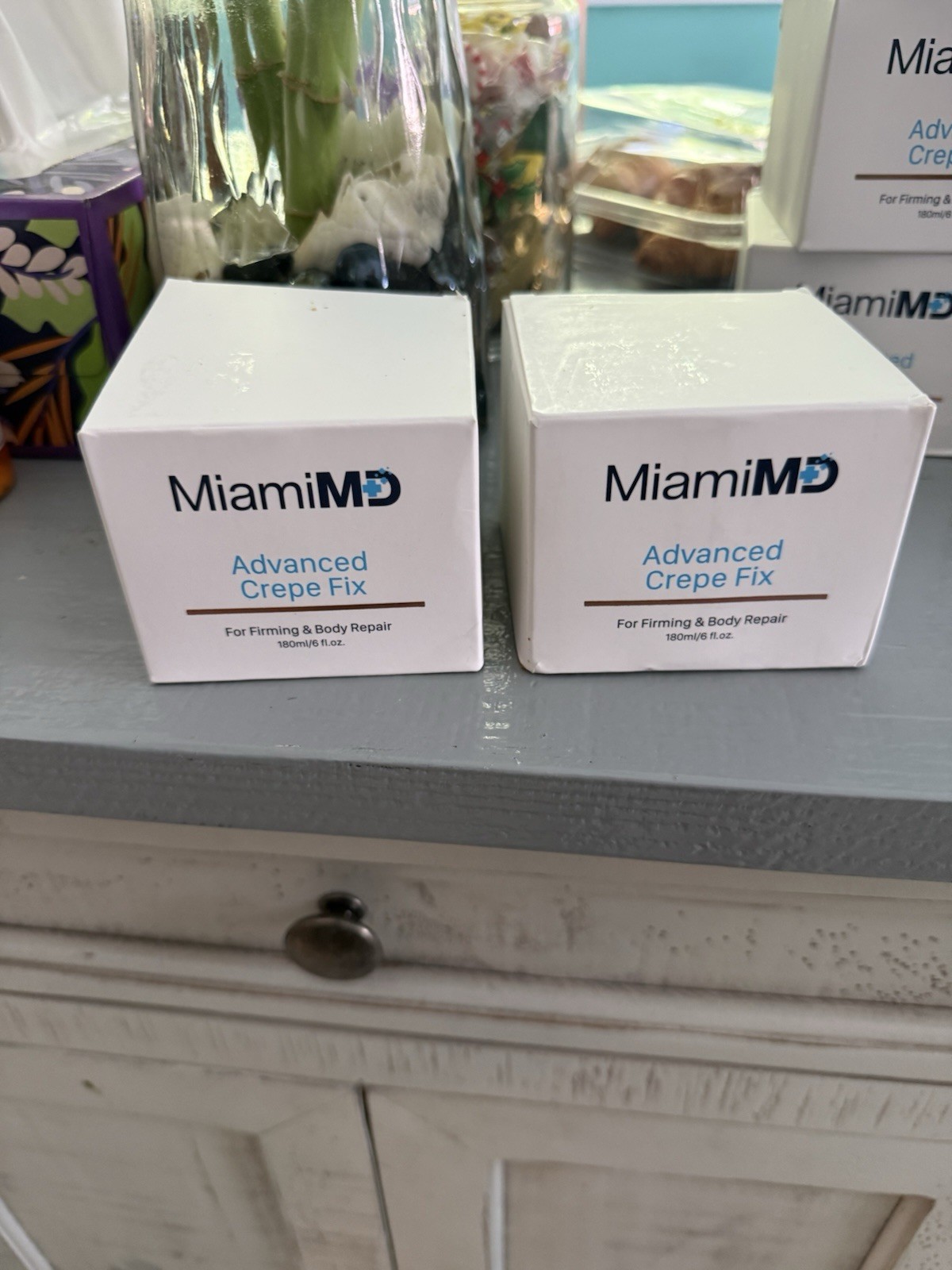 2 MiamiMD (Miami MD) ADVANCED CREPE FIX For Firming & Body Repair 6oz Jar Sealed