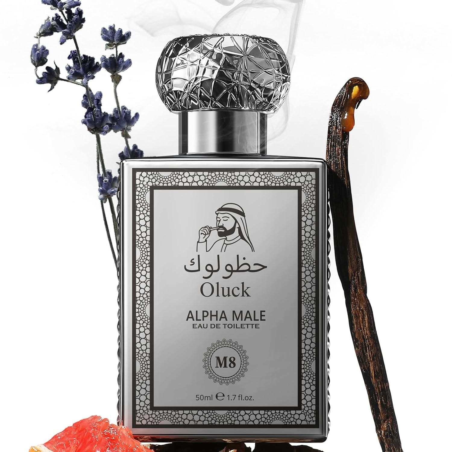 Oluck Alpha Male M8 Men’s Cologne 50ml Eau de Toilette – Fresh Spicy Woody Fragr