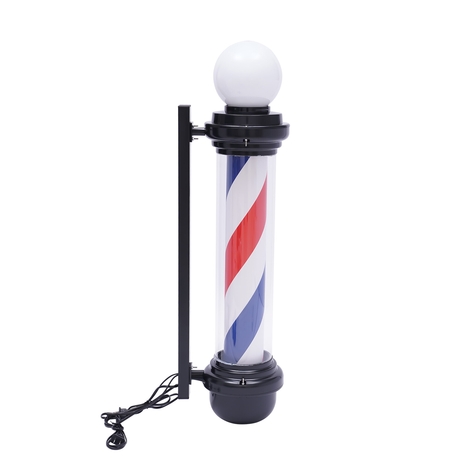 Barber Shop Pole Light Rotating LED Stripes Hair Salon Open Sign Outdoor/Indoor