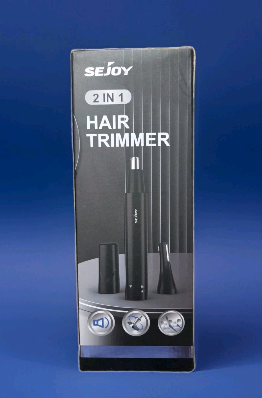 Sejoy 2-in-1 black Electric Nose and Ear Hair Trimmer
