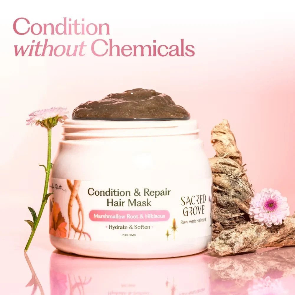 Sacred Grove Deep Conditioning Hair Mask For Dry And Frizzy Hair Repair 200g