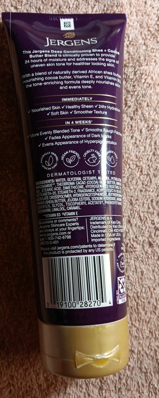 3 Jergens oil infused deep conditioning Shea+ Coconut Butter 8.5oz (O7)