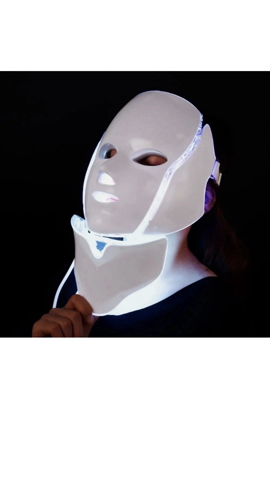 LOUDYKACA Colorful LED Beauty Mask 7-Color Adjustable Face Mask w/ Controller