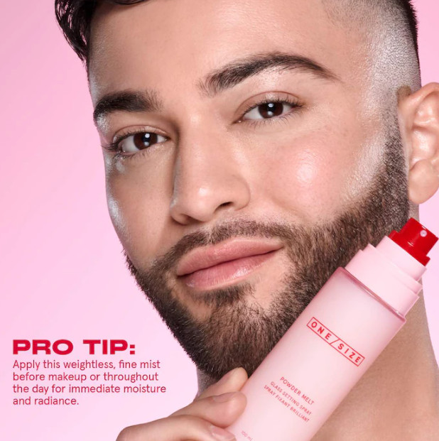 100% Authentic ONE/SIZE by Patrick Starrr Powder Melt Glass Setting Spray,3.4oz