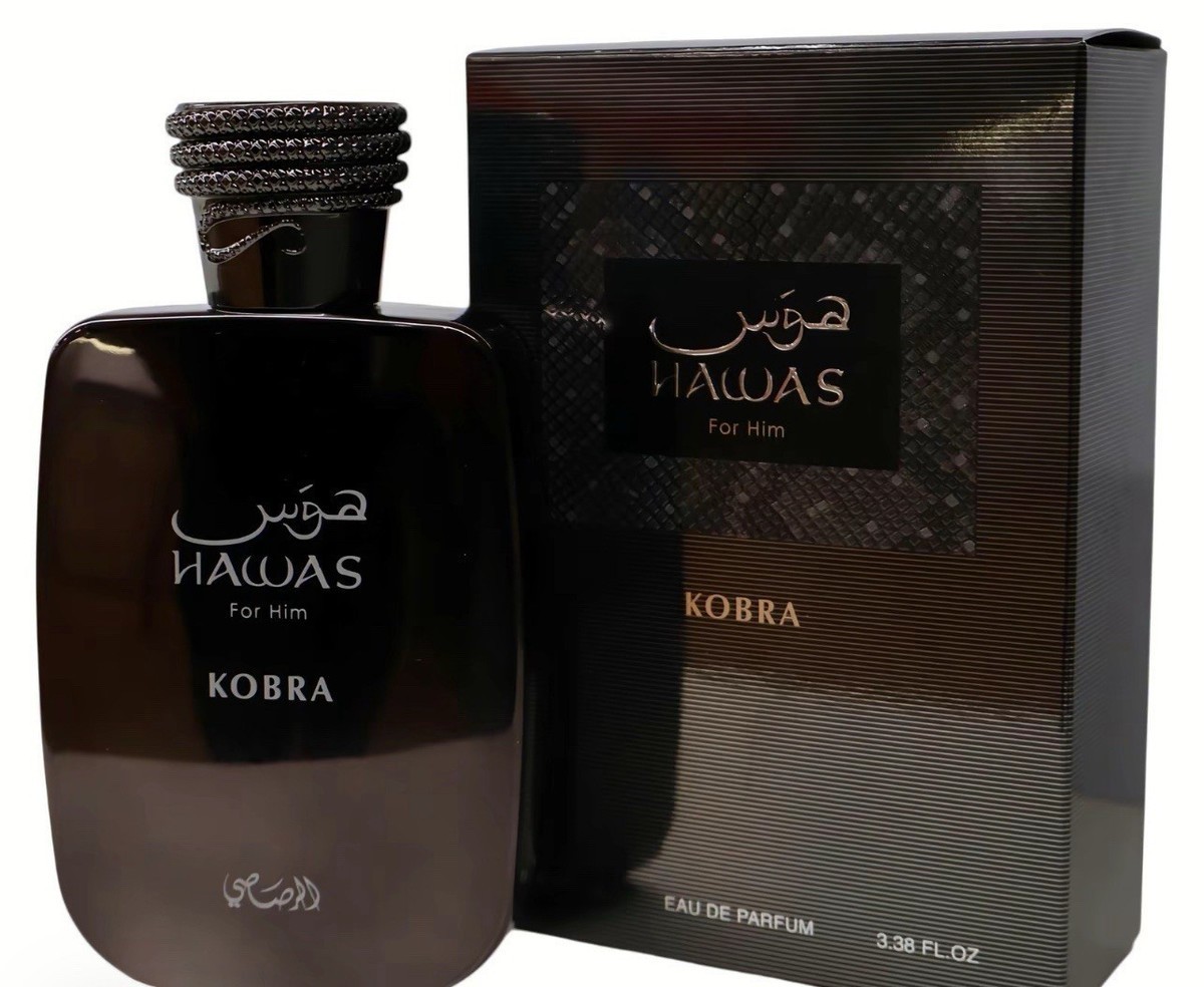 Rasasi Hawas Kobra 3.38 Oz Eau De parfum Men Spray New
