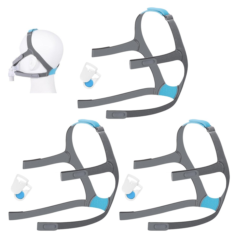 3Pack For F30 CPAP Mask Headgear Strap Replacement Headgear with Magnetic Clips